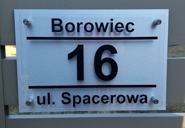 Адресная доска Алюминий 3D 20х30 Street and Place