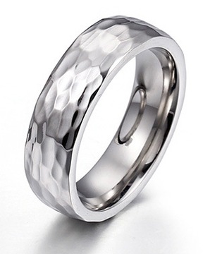 СЕРЕБРЯНОЕ КОЛЬЦО ОБРУЧАЛЬНОЕ КОЛЬЦО СТАЛЬ 316L 19