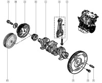 фото thumb №3, Колесо вала колінчастого renault twingo 1.2 8v 16v