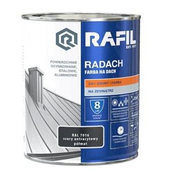 RAFIL Radach farba na dach antracytowy półmat