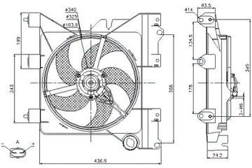 фото thumb №2, Вентилятор радіатор з корпус citroen berlingo