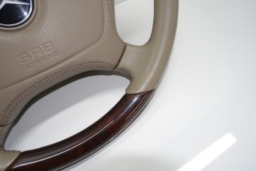 фото thumb №7, Mercedes w140 w129 руль идеал рестайлинг дерево деревянная