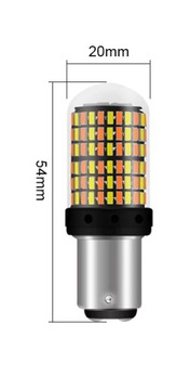 LED P21/5W BAY15D DUAL БЕЛЫЙ ОРАНЖЕВЫЙ CANBUS