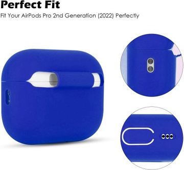 Совместим с Airpods Pro 2, AirPods Pro 2 C. Защитный силиконовый чехол.