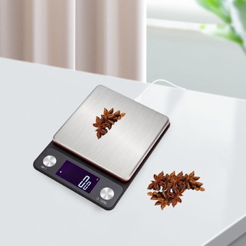 Цифровые кухонные весы с питанием от аккумулятора или USB, 5 кг.