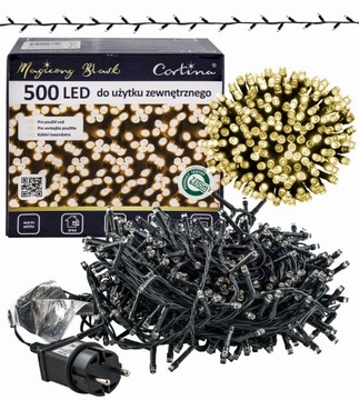 Елочные светильники 500 LED 25 м IP44 ТЁПЛЫЙ БЕЛЫЙ