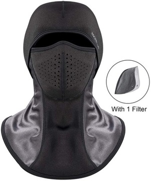 Теплая зимняя балаклава MASK дымоход LF7122-3BK