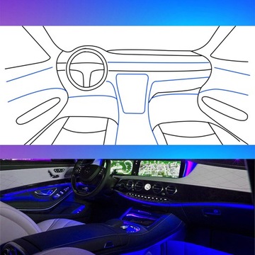 фото thumb №13, Лампа автомобильная лампа do автомобиль освещение кабины list 6m rgb + 4 диоды led