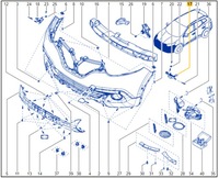 фото thumb №7, 622232473r renault кронштейн бампера r kadjar