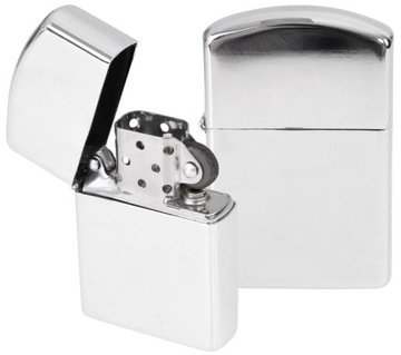 БЕНЗИНОВАЯ ЗАЖИГАЛКА типа ZIPPO СТАЛЬ ХРОМ MFH