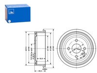 фото thumb №1, Барабани гальмівні 2szt. зад chevrolet lanos nubira daewoo espero lanos