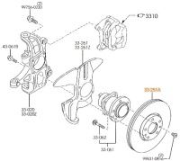 фото thumb №2, Диск тормозная перед mazda rx-8 se 322,5mm оригинал