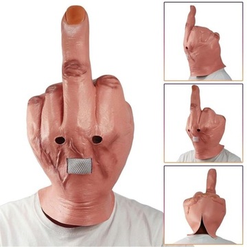 Маска на средний палец. Забавный головной убор Fuck You.