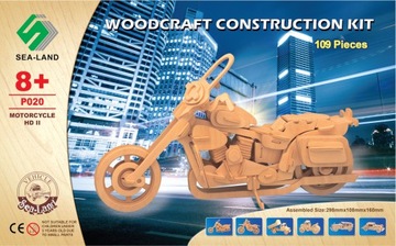 Деревянный 3D пазл Harley Davidson II P020 Sea-Land