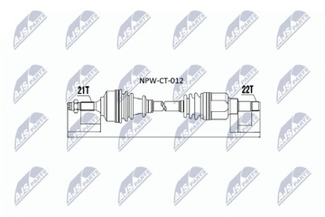фото thumb №3, Nty полуось приводная nty npw-ct-012