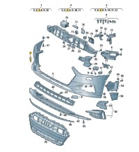 фото thumb №1, Заглушка проушина do буксировка бампер перед audi a7