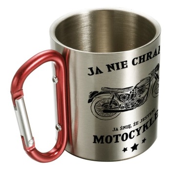 КРУЖКА ДЛЯ МОТОЦИКЛИСТОВ С КАРАБИНОМ 300 МЛ