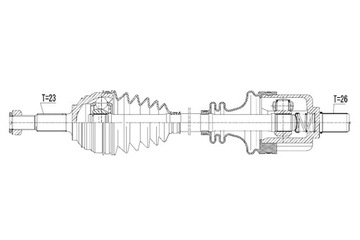 фото thumb №1, Піввісь привідна ліва renault modus/grand modus 1.6