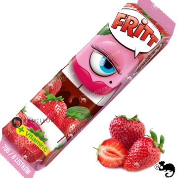 Жевательная резинка FRITT STRAWBERRY растворимая клубника 70 г x 12 0,84 кг