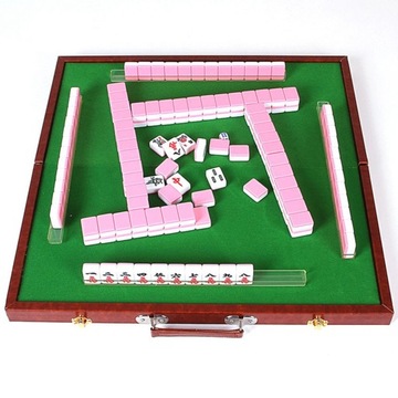 Portable Mini Mahjong Table Activity Game