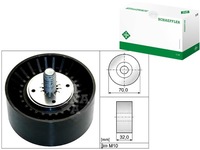 фото thumb №1, Ina532 0735 10 ролик ремінь багаторучний. opel 2,0d