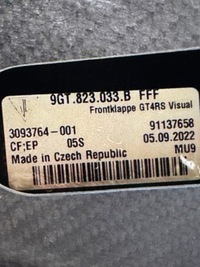 фото thumb №10, Капот крышка двигателя porsche gt4 rs cayman 9gt823033b weissach