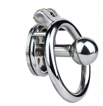 Stalowy pas cnoty Chastity klatka Inverted Plug + Uprząż