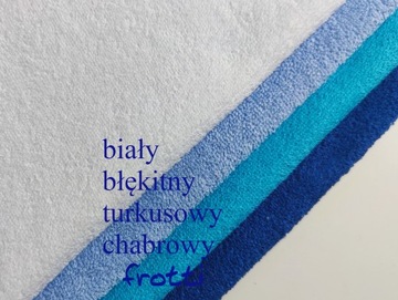 GRUBE PRZEŚCIERADŁO FROTTE 70x130 z gumką JAKOŚĆ 70/130