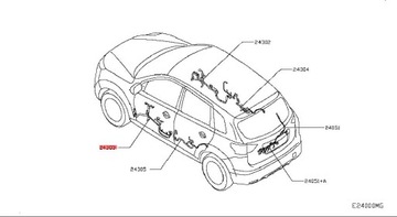 фото thumb №8, Жгут дверь левый перед nissan qashqai 2014-2017 241254eh0d