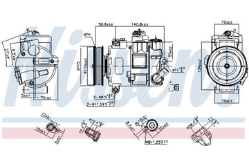 фото thumb №10, Компресор кондиціонера nissens 890632 pl dystrybucja