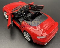 Porsche 911 Turbo Cabriolet 1:24 Motormax 73348 красный