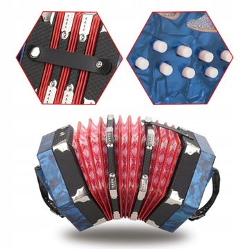 Profesjonalny 20-przyciskowy akordeon Concertina