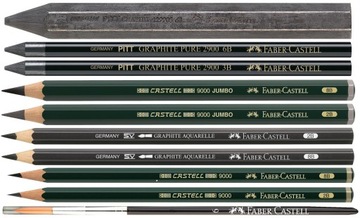 FABER-CASTELL Zestaw ołówków i grafitów do szkicowania rysunku Pitt 11 szt