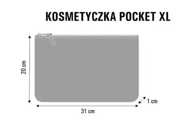 Косметичка из фетра - POCKET XXL КЛЭКС