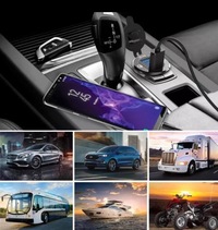 фото thumb №16, Зарядний пристрій woltomierz панель мотоцикл 2xusb qc3.0 швидкі заряджання