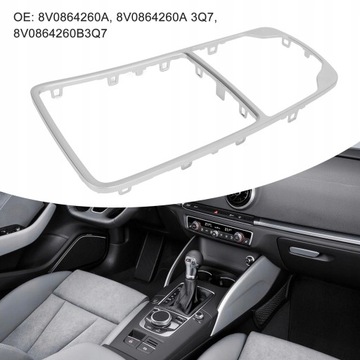 фото thumb №8, Хром рамка консолі 8v0864260a/8v0864260a 3q7 хромована для  a3 s3 rs3