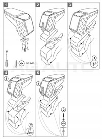 фото thumb №7, Підлокітник з адаптер do suzuki swift, 2010-2017, arm2-black