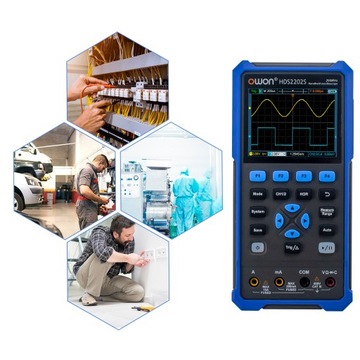 Цифровой осциллограф 3 в 1 OWON HDS2202S + мультиметр