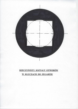 KLUCZ do zegara mechanicznego kwadrat 3,5 MM DCD