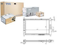 фото thumb №1, Радиаторов двигателя tyc 96322941 p 510014n dwa2046