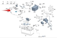 фото thumb №1, Клема плюсова mercedes mercedes оригінальний номер a1675405201