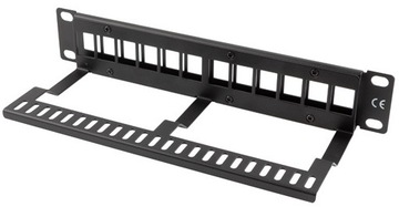 Патч панель 12x 10 '' 1U пустое с организатором