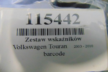 фото thumb №7, Volkswagen touran 1.9 tdi спідометр  1t0920862f