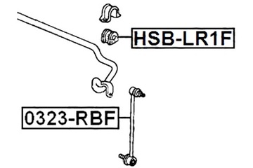фото thumb №2, Febest hsb-lr1f подвешивание, стабилизатор