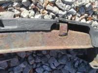 Балка усилитель бампера задняя абсорбер audi tt 8j ii cabrio 8j0807695 Оригинал, фото thumb