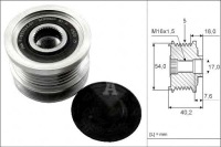 Купити Ina шків генератора opel, фото thumb