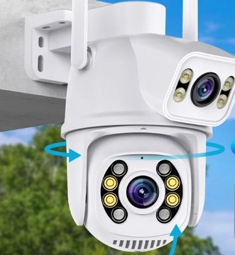 ВНЕШНЯЯ КАМЕРА 4K ДВУХ ОБЪЕКТИВОВ WIFI 8MPx/