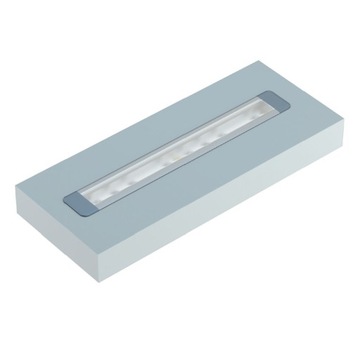 PROFIL DO TAŚMY LED aluminiowy G + KLOSZ 2m BIAŁY