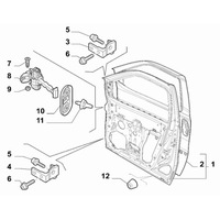 фото thumb №5, Fiat оригінальний номер 51712110 шарова опора бокових двері вхідних fiat doblo