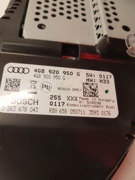 фото thumb №6, Спидометр приборы audi a6 c7 3.0 tdi 4g8920950g